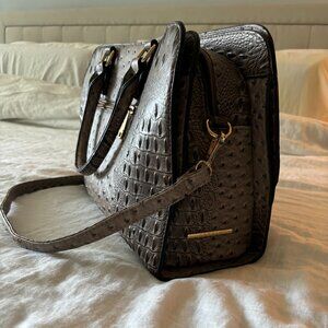 Dark Grey Ostrich like Purse